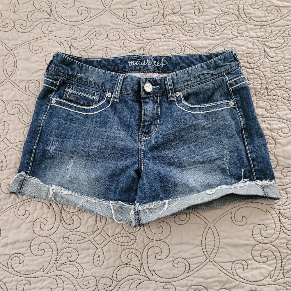 Maurices Distressed Jean Shorts